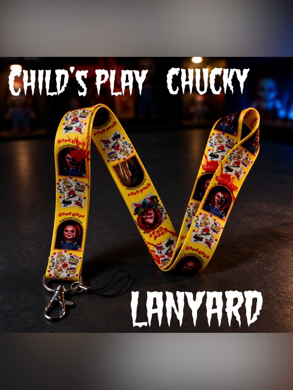 Chucky 'Good Guys' Yellow Character Lanyard - Childs Play - Horror